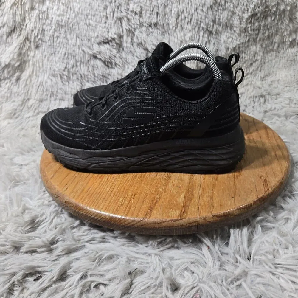 Skechers Work Athletic Sneaker Black Slip Resistant Women 9 Ultra Go Work Mesh